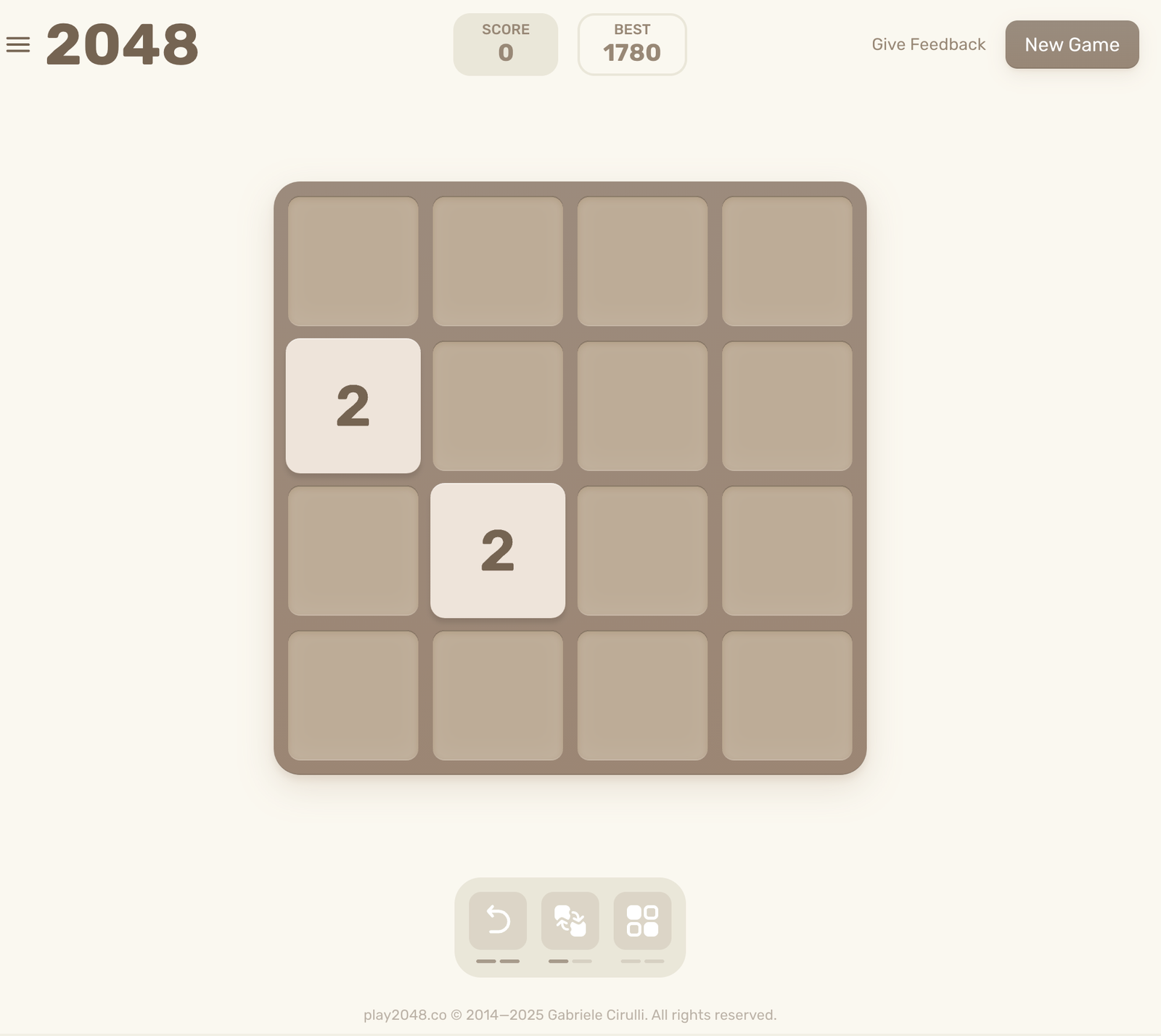 Play 2048